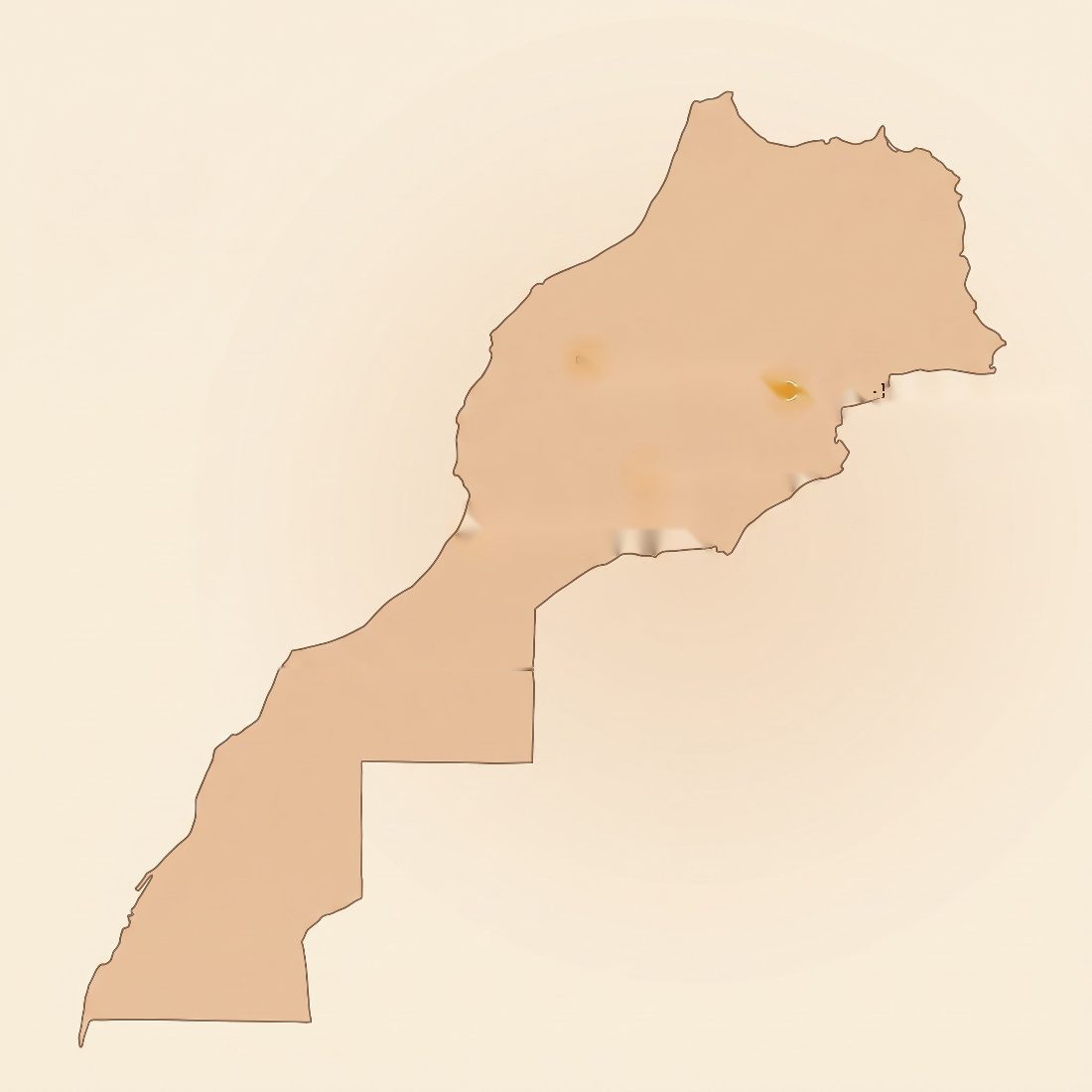Carte du Maroc — les quatre régions de nos ruchers
